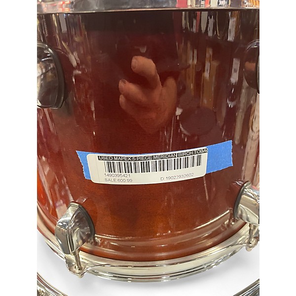 Used Mapex 5 Piece MERIDIAN BIRCH Tobacco Burst Drum Kit