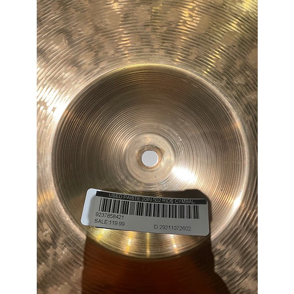 Used Paiste 20in 502 RIDE Cymbal