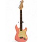Used Squier Bullet Stratocaster Hardtail Pink Solid Body Electric Guitar