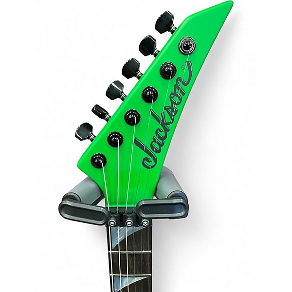 Used Jackson American Series Soloist SL3 Satin Slime Green Solid Body Electric Guitar