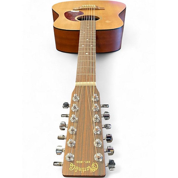 Used Martin DM12 Natural 12 String Acoustic Guitar