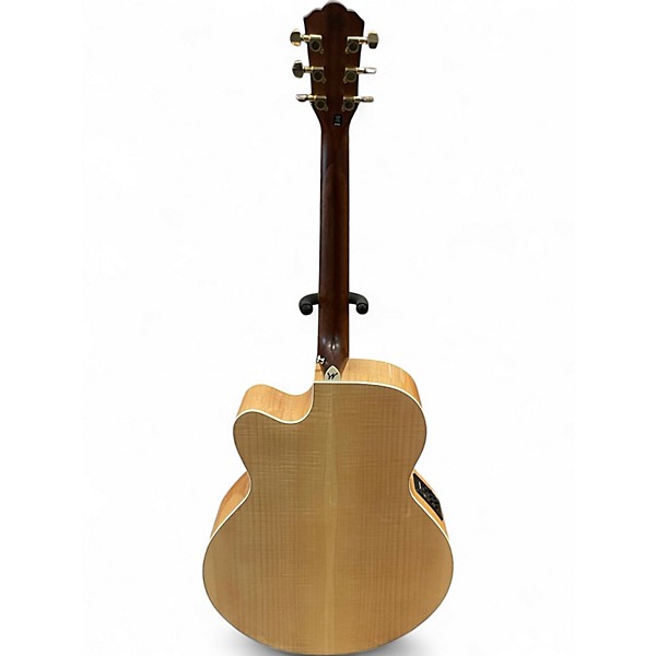 Used Washburn HJ40SCE Natural Acoustic Electric Guitar