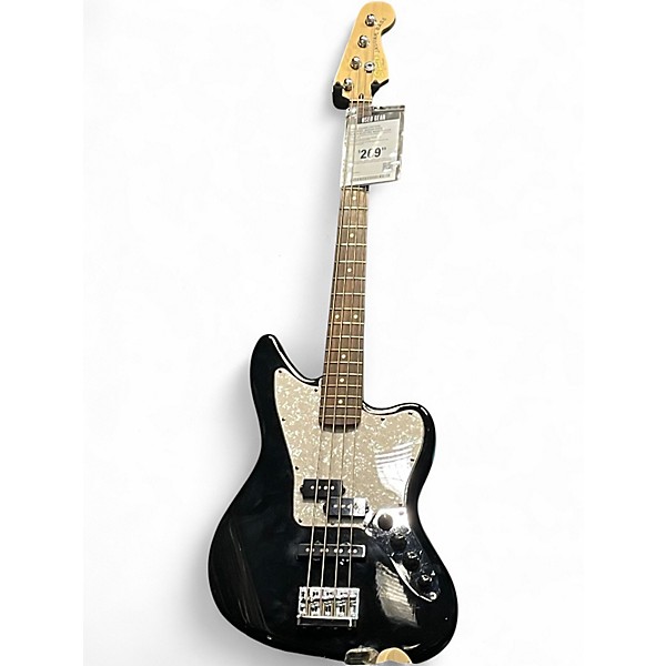 Used Squier Vintage Modified Jaguar Bass Black Electric Bass Guitar