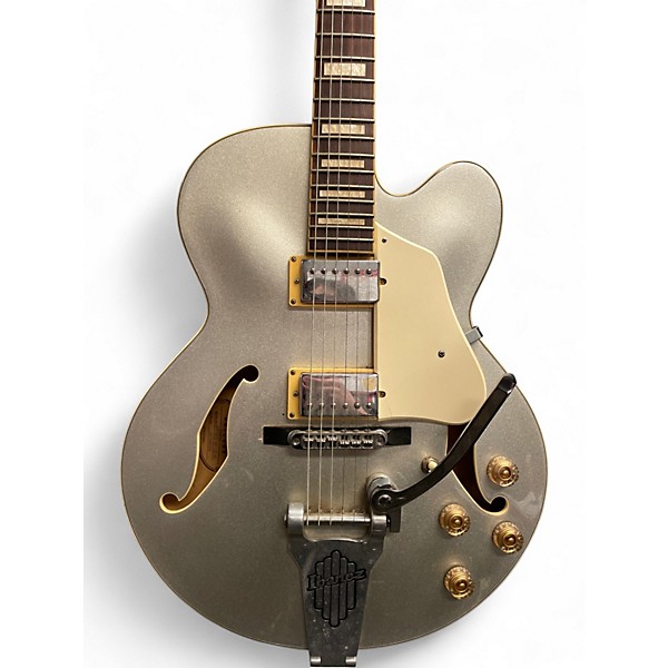 Used Ibanez AFS75TD Silver Hollow Body Electric Guitar