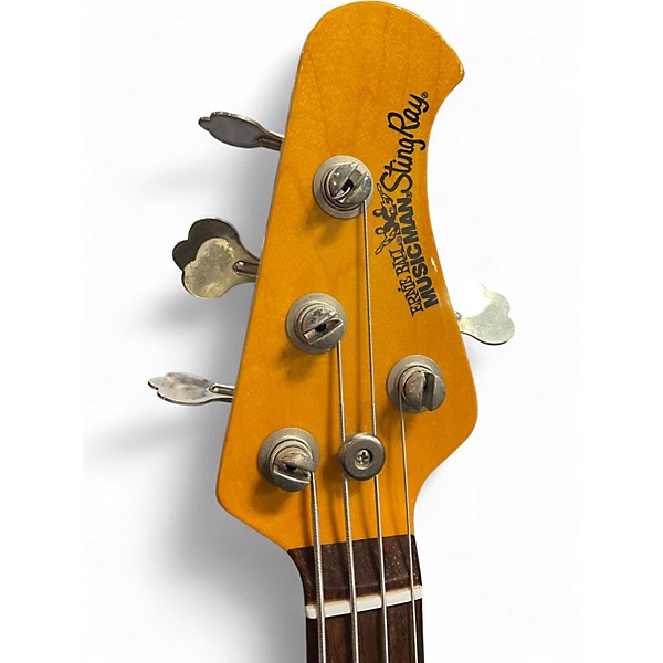 Used 2002 Ernie Ball Music Man Stingray H Translucent Gold Electric Bass Guitar