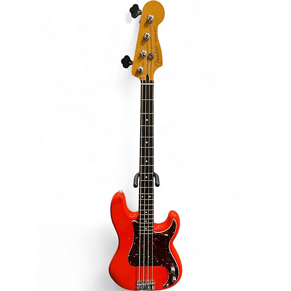 Used Fender Player II P Bass Fiesta Red Electric Bass Guitar
