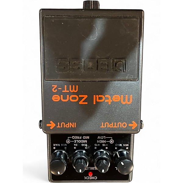 Used BOSS MT2 Metal Zone Distortion Effect Pedal