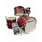 Used Ludwig 5 Piece Backbeat Elite Ruby Grain Drum Kit thumbnail