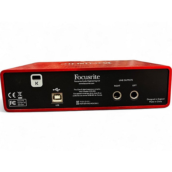 Used Focusrite Scarlett 2i2 Audio Interface