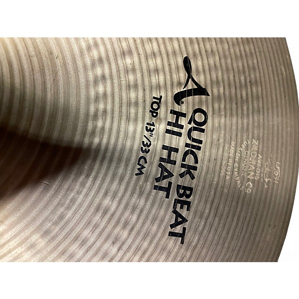 Used Zildjian 13in Quick Beat Hi Hat Top Cymbal