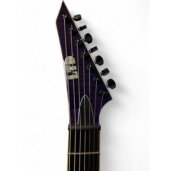 Used ESP LTD SH-7 ET Trans Purple Solid Body Electric Guitar