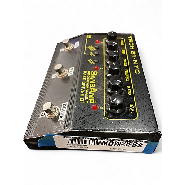 Used Tech 21 Sansamp PBDR Bass Driver DI Bass Effect Pedal