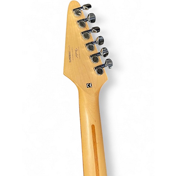 Used Starcaster by Fender Stratocaster Metallic Gray Solid Body Electric Guitar