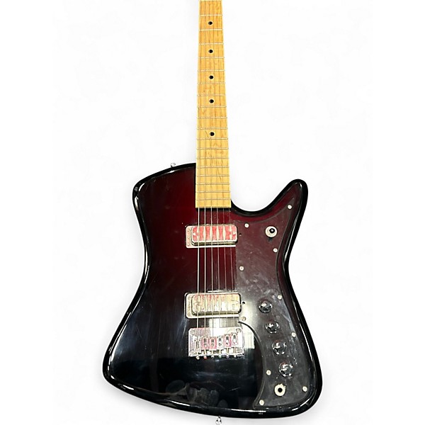 Used Airline BIGHORN Black Solid Body Electric Guitar