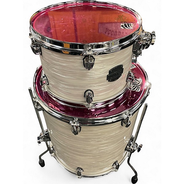 Used Mapex 3 Piece SATURN V TOUR WHITE MARINE Drum Kit