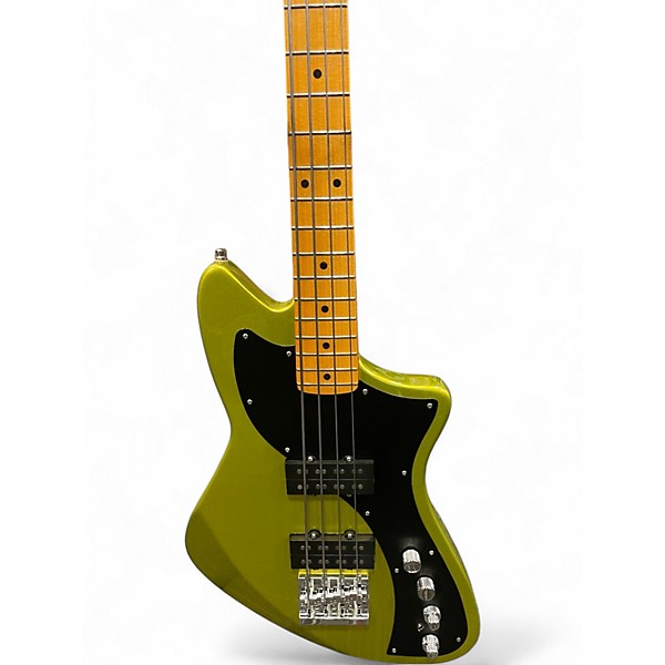 Used Fender American Ultra II Meteora Green Electric Bass Guitar