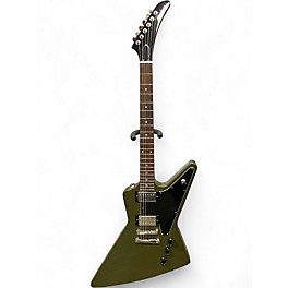 Used Epiphone Explorer Olive Green Drab Solid Body Electric Guitar