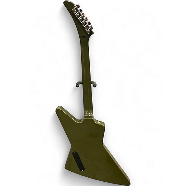 Used Epiphone Explorer Olive Green Drab Solid Body Electric Guitar
