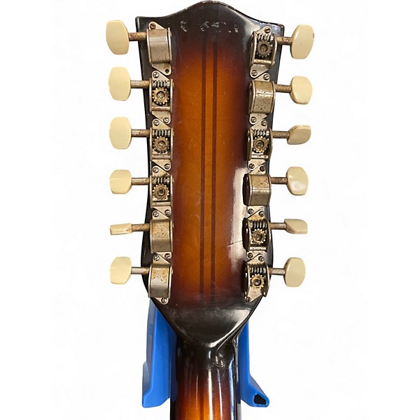 Vintage 1960s Hofner 457/12 Antique Burst Hollow Body Electric Guitar