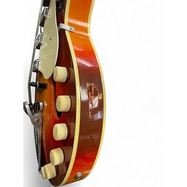 Vintage 1950s Harmony Rocket H59 Cherry Sunburst Hollow Body Electric Guitar