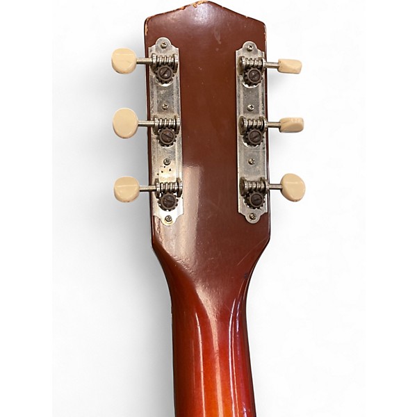 Vintage 1950s Harmony Rocket H59 Cherry Sunburst Hollow Body Electric Guitar