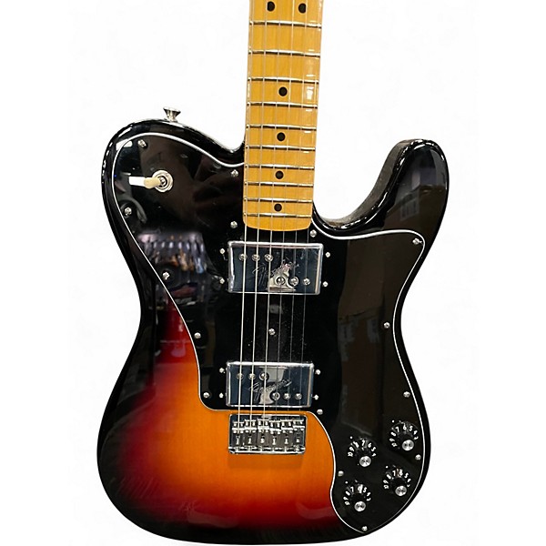 Used Fender American Vintage II 1975 Telecaster Deluxe 2 Tone Sunburst Solid Body Electric Guitar