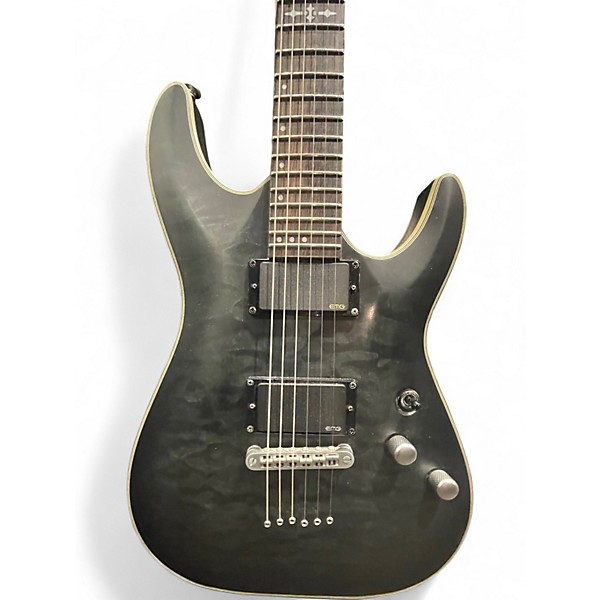 Used Schecter Guitar Research C1 Platinum Black Solid Body Electric Guitar