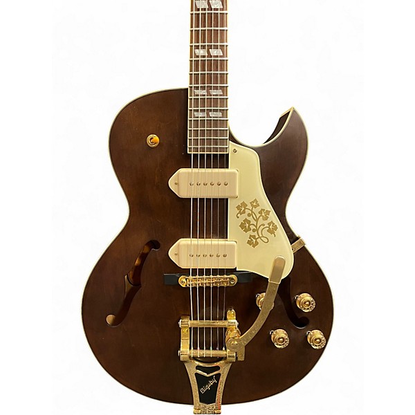 Used Epiphone ES295 Natural Brown Hollow Body Electric Guitar