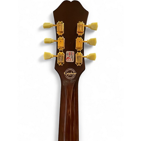 Used Epiphone ES295 Natural Brown Hollow Body Electric Guitar