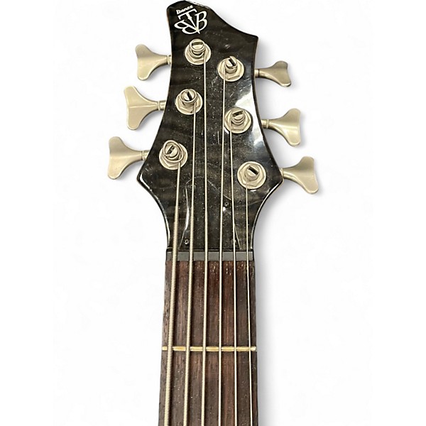 Used Ibanez BTB406 Trans Gray Electric Bass Guitar