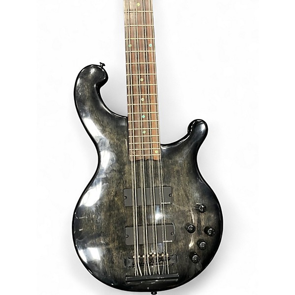 Used Dean Rhapsody 12 12-String Trans Black Electric Bass Guitar