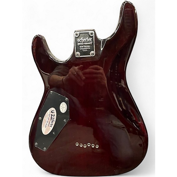 Used Schecter Guitar Research Omen Extreme 6 Red Solid Body Electric Guitar