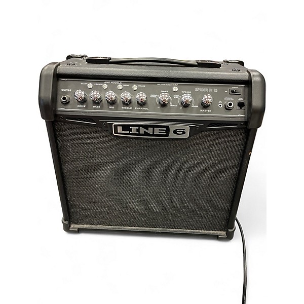 Used Line 6 Spider IV 15W 1X8 Guitar Combo Amp