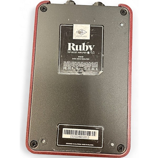 Used Universal Audio Ruby Top Boost Effect Pedal