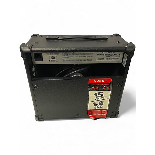 Used Line 6 Spider IV 15W 1X8 Guitar Combo Amp