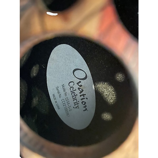 Used Ovation CELEBRITY CE44 -5-G BLACK Acoustic Electric Guitar