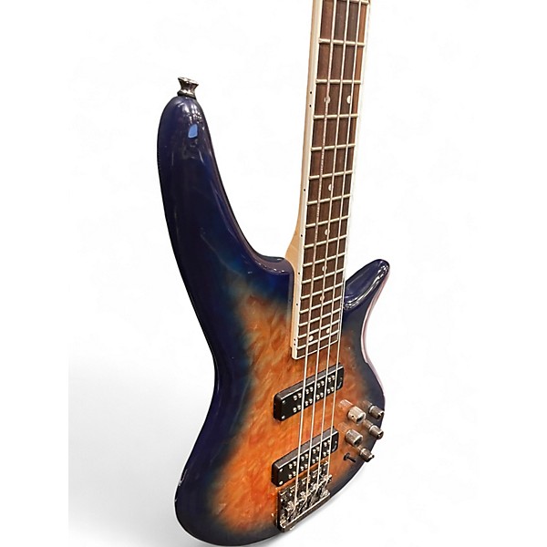 Used Jackson JS3Q Amber Blue Burst Electric Bass Guitar