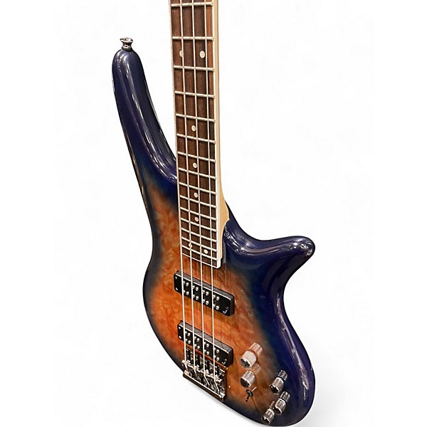 Used Jackson JS3Q Amber Blue Burst Electric Bass Guitar