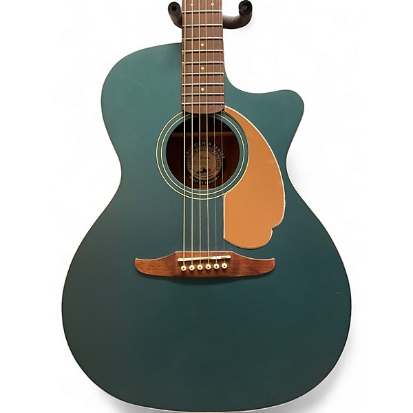 Used Fender Newporter Player Ocean Teal Acoustic Electric Guitar