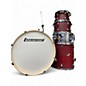 Used Ludwig 5 Piece Backbeat Ruby Grain Drum Kit thumbnail