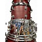 Used Ludwig 5 Piece Backbeat Ruby Grain Drum Kit