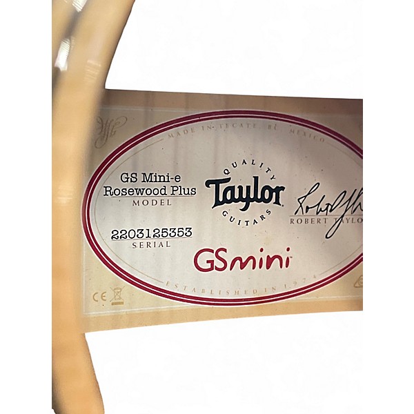 Used Taylor GS mini-e Rosewood Plus Natural Acoustic Electric Guitar