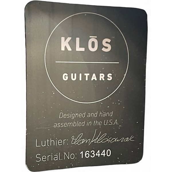 Used Klos Guitars Grand Cutaway Mini Carbon Fiber Carbon Fiber Acoustic Guitar