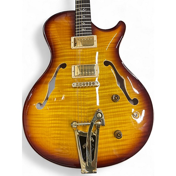 Used PRS SC-J 2 Tone Sunburst Hollow Body Electric Guitar