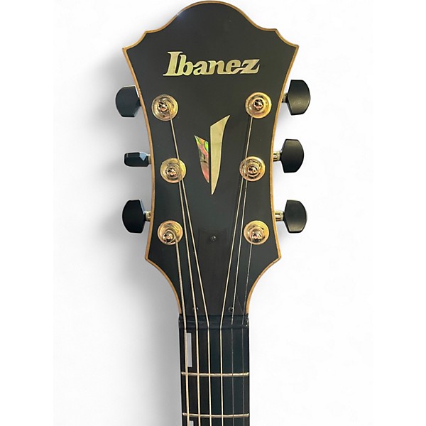 Used Ibanez ACF125-BKF-12-01 Black Hollow Body Electric Guitar