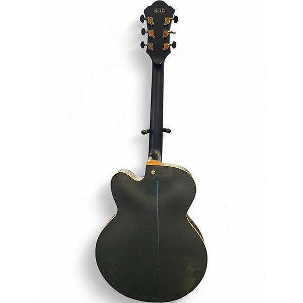 Used Ibanez ACF125-BKF-12-01 Black Hollow Body Electric Guitar