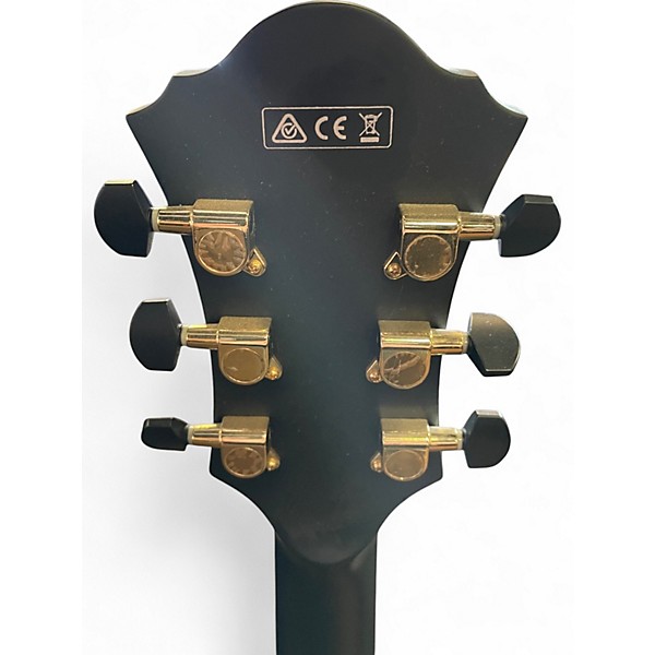 Used Ibanez ACF125-BKF-12-01 Black Hollow Body Electric Guitar