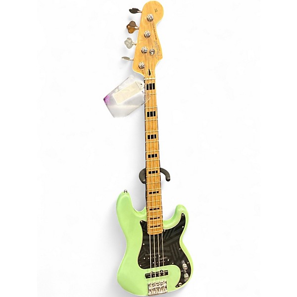 Used Fender Deluxe Precision Bass Special Surf Green Electric Bass Guitar