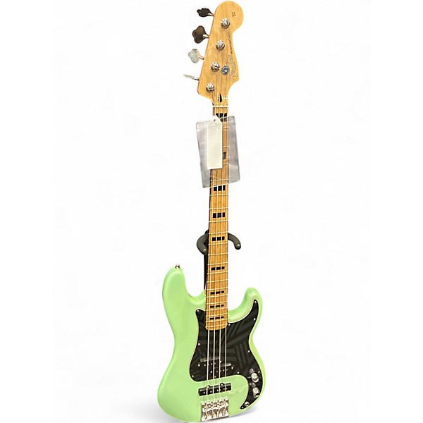 Used Fender Deluxe Precision Bass Special Surf Green Electric Bass Guitar