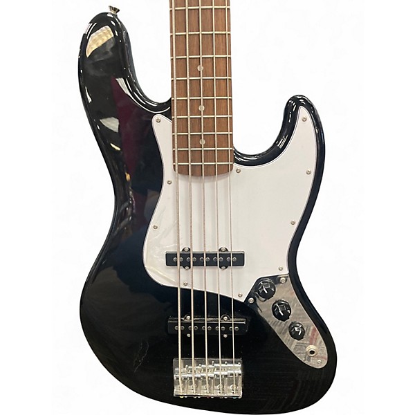 Used Squier Affinity Jazz Bass V 5 String Black Electric Bass Guitar